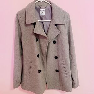 Old Navy Womens Grey Pea Coat